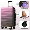 thumbnail image 5 of Luggage Set 3 Piece, Hardshell Expandable Suitcases with Spinner Wheels & TSA Lock, Lightweight Durable PC+ABS Vibrant Glossy Travel Luggage (20"/24"/28"), 5 of 9