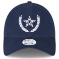 thumbnail image 2 of Women's New Era Navy Dallas Cowboys Leaves 9TWENTY Adjustable Hat, 2 of 5
