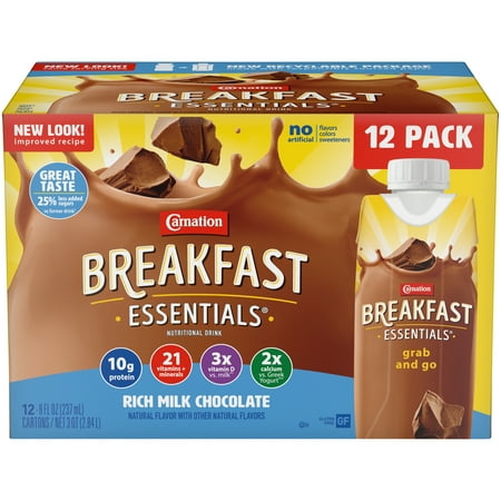 Carnation Breakfast Essentials Classic Rich Chocolate 12-8 fl. oz. drinks