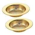 thumbnail image 4 of Filtro para atrapar el pelo, accesorio eficaz para fregadero de borde ancho y redondo, colador para fregadero de cocina, desagüe de lavandería y baño. oro, 4 of 8