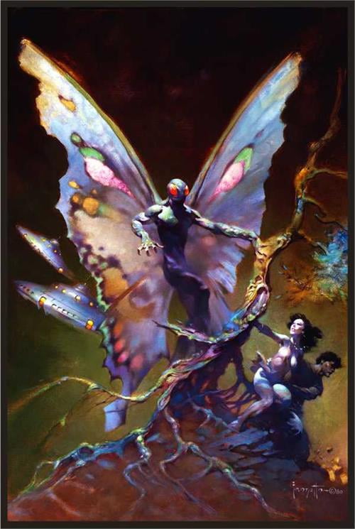 Mothman by Frank Frazetta Fantasy Laminated Poster 24.5 x 36.5 inches