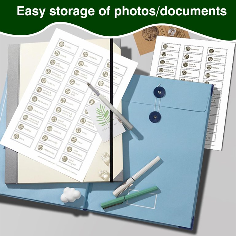Life Document Organizer Binder - Secure Folio For Important Papers & Emergency Planning