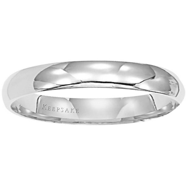 Keepsake Keepsake 14kt White Gold Wedding Band, 4mm