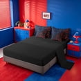 thumbnail image 3 of meiyoeat Geometric Abstract Art 7Pcs Queen Bedding For Boys,Modern Plaid Bedding Comforter Set Queen For Kids,Black Reversible, 3 of 7