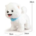 thumbnail image 3 of Samoyed Walking Dog Toy For Girl Licking Barking Dog With Control Leash What You Say Electric Talking Singing Tail Plush Robot Dog DIY Pretend Dres, 3 of 5