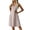 Beige, variant on Womens Dresses Sleeveless V Neck Plain Dress Back Zipper Design Slim Minimalist Casual Fashion Everyday Summer Wear,Beige L