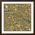 thumbnail image 2 of Art.com Berlin Map Art Print by Jazzberry Blue, Brown Frame Wall Art, 38" x 38", 2 of 5