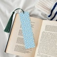 thumbnail image 4 of Kdxio Blue Popcorn Print Metal Tassel Bookmarks,Perfect Gift for Art Lovers and Bookworms Metal Bookmarks for Women, 4 of 8