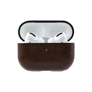 WEISHIJIE Case for AirPods Pro, Airpods Pro Cover, Genuine Leather AirPods  Case with Argyle Pattern & Electroplating Metal Keychain & Gold Buckle