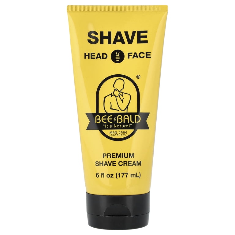 Bee Bald Shave Premium Shaving Cream, 6 fl oz photo 1