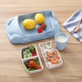thumbnail image 3 of 1 Set Dinner Plate Cartoon Design Compartment Food Contact Grade Detachable Vegetable Dish Fruit Dessert Dining Tray Daily Use, 3 of 8