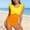 Yellow, variant on DuoJiaJ Girls Swimsuit With Ruffled Skirt Back Design Teen Bathing For Juniors One Piece Swimsuit For Girls,7-8 Y