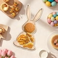 thumbnail image 4 of Easter Bunny Tray Fruit Dessert Plates Baby Food Tray Adorable Wooden Decor, 4 of 4