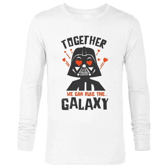 Star Wars Darth Vader Hearts Together We Can Rule The Galaxy - Long Sleeve T-Shirt for Men – Customized-White