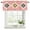 Pink, variant on Brown Green Boho Curtain Valances for Windows, Kitchen Valance Window Treatments Panel 2 Pack, Vintage Southwest Abstract Geometric Rod Pocket Short Curtains for Bathroom Bedroom 42 x 18 Inch