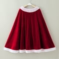 thumbnail image 4 of Santa Claus Dress for Girls Christmas Dresses Sleeveless Red Velvet Dress with Red Cloak Kids Christmas Outfits for Girls Holiday Outfit 5-6 Years, 4 of 9