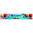 thumbnail image 1 of Welcome Back Theme Party Banner Heart Design Background Wedding Event Backdrop School Decorations Reunions Photo Props, 1 of 4
