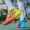 thumbnail image 2 of Basketball Shoes for Womens Colorful Volleyball Fashion High Top Breathable Lightweight Grip Indoor Outdoor Sport Sneakers, 2 of 6