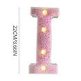 thumbnail image 2 of Clearance! PALIFEUR Pink LED Marquee Letters Light, Light Up Letters Sign for Party, Family Gatherings, Confessions & Proposal Scenes, Weddings, Led Letter Lights Decor, 2 of 4