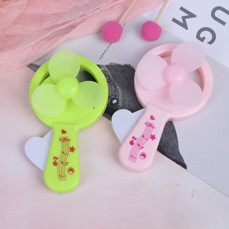 Interesting Hand Pressure Cooling Mini Fan Candy Color Cute Kids Toys Gift JG 