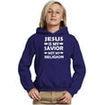 thumbnail image 5 of Jesus Is My Savior Not My Religion Youth Hoodie Boy Girl Teen Brisco Brands X, 5 of 6