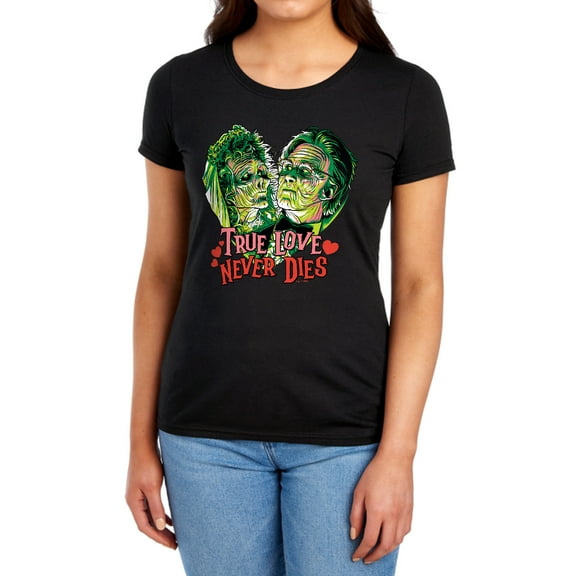 Beetlejuice Valentine True Love Never Dies Women's T Shirt, Black, Small