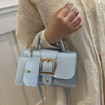 thumbnail image 5 of Women's Flap PU Leather Crossbody Bag Elegant Top Handle Square Handbag Candy Color Shoulder Bag with Small Purse for Daily Use and Commuter, 5 of 10