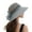 Light Grey, variant on D-GROEE Women Straw Hat Beach Sun Cap Flower Decor Lady Braided for Travel Decoration Summer Vacation Soft Lightweight and Breathable