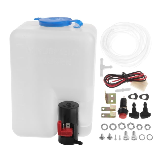 1 Set Windshield Washer Reservoir Tank Kit Fluid Reservoir Tank Bottle With Hose