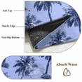 thumbnail image 6 of Area Rug for Living Room, Palm Trees Non-Slip Indoor Large Carpet for Bedroom/Dining Room, Summer Vintage Tropical Trees Botanical Blue Washable Low-Profile Rectangle Floor Runner Rugs - 4 x 6 Ft, 6 of 8
