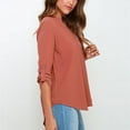 thumbnail image 3 of Chemise en Chiffon Ample à Manches Longues pour Femmes, 3 of 7