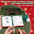 thumbnail image 4 of HLONK Christmas Crochet Kits for Beginners  Complete Christmas Tree Decor DIY Crochet Kit Craft Knitting Kit with Crochet Hooks Yarns Step-by-Step Video Tutorials DIY Gift Deco for Adults, 4 of 7
