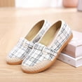 thumbnail image 2 of Women's Casual Canvas Loafer Slip On Lightweight Comfort Travel Walking Espadrille Flats Shoes Fashion Women Ventilate Casual Round Head Comfy Casual Shoes, 2 of 3