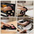thumbnail image 5 of 6 Pcs Pioneer Flower Floral Print Pattern Kitchen Towels, Funny Microfiber Dish Towel Set, 18" X 26" Tea Towels, 5 of 6