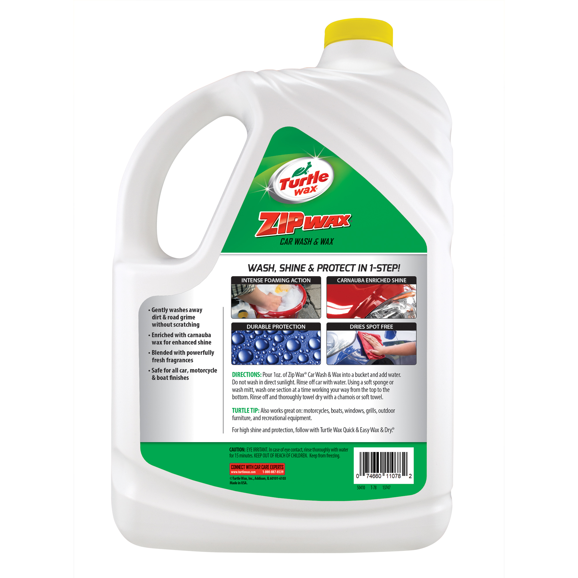 Turtle Wax Zip Wax Quick and Easy Car Wash and Wax, 1 Gallon - image 4 of 15