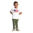 thumbnail image 3 of Classic American Flag USA Pride Toddler Boy Girl T Shirt Infant Toddler Brisco Brands 4T, 3 of 6