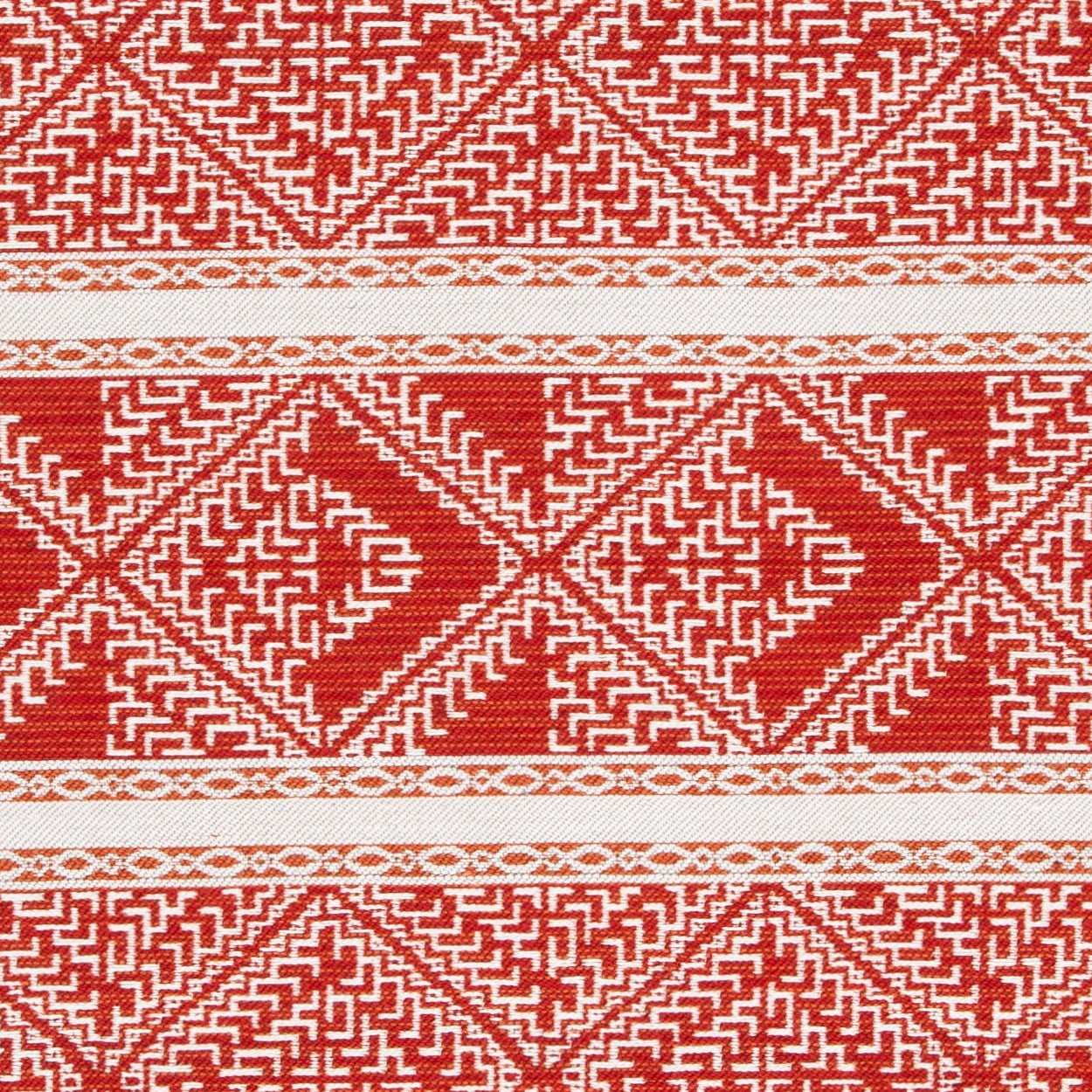 SAFAVIEH Classic Vintage Eric Geometric Polyester Runner Rug, Rust, 2'3" x 8'