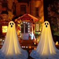 thumbnail image 5 of Front Porch Glowing Ghost Halloween Standing Ghost Porch Yard Ghost Without Hat, 5 of 5
