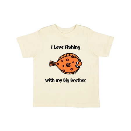 

Inktastic Fishing with Big Brother Gift Toddler Boy or Toddler Girl T-Shirt