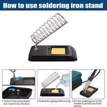 60W Wireless Electric Soldering Iron Station for Makita/Dewalt/Milwaukee/Einhell/Craftsman 18V 20V Lithium Battery Welding Repair Tool with Stand