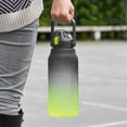 thumbnail image 5 of Botella de bebida deportiva gratuita con marca de tiempo y cubierta de bloqueo, botella de agua de plástico a prueba de fugas para camping gimnasio (amarillo negro, 1,5 L), 5 of 5