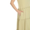 thumbnail image 4 of White Mark Women's Tiered Midi Dress, 4 of 5