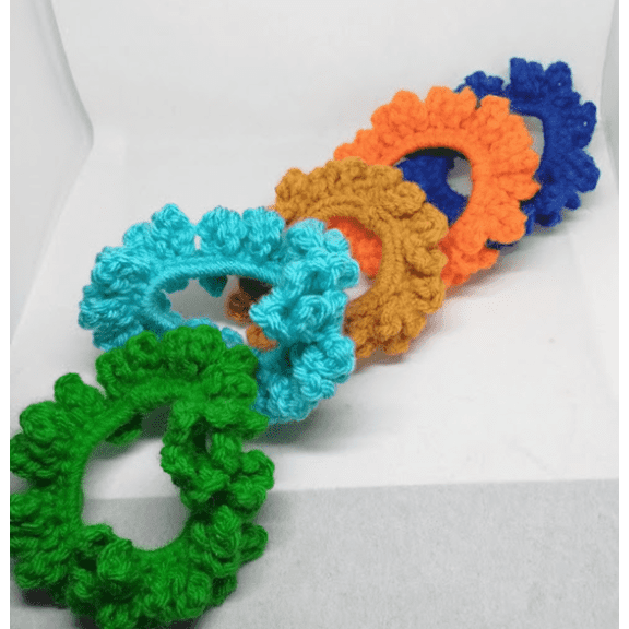 Nylo & Co. Color Block Scrunchies in Combo #25 - Set of 5