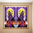 thumbnail image 4 of White Base Pumpkin Witch Hat Bat All Over Kitchen Curtain,Short Panel Window Valance for Sink,Breakfast Nook,Home Decor, 4 of 5