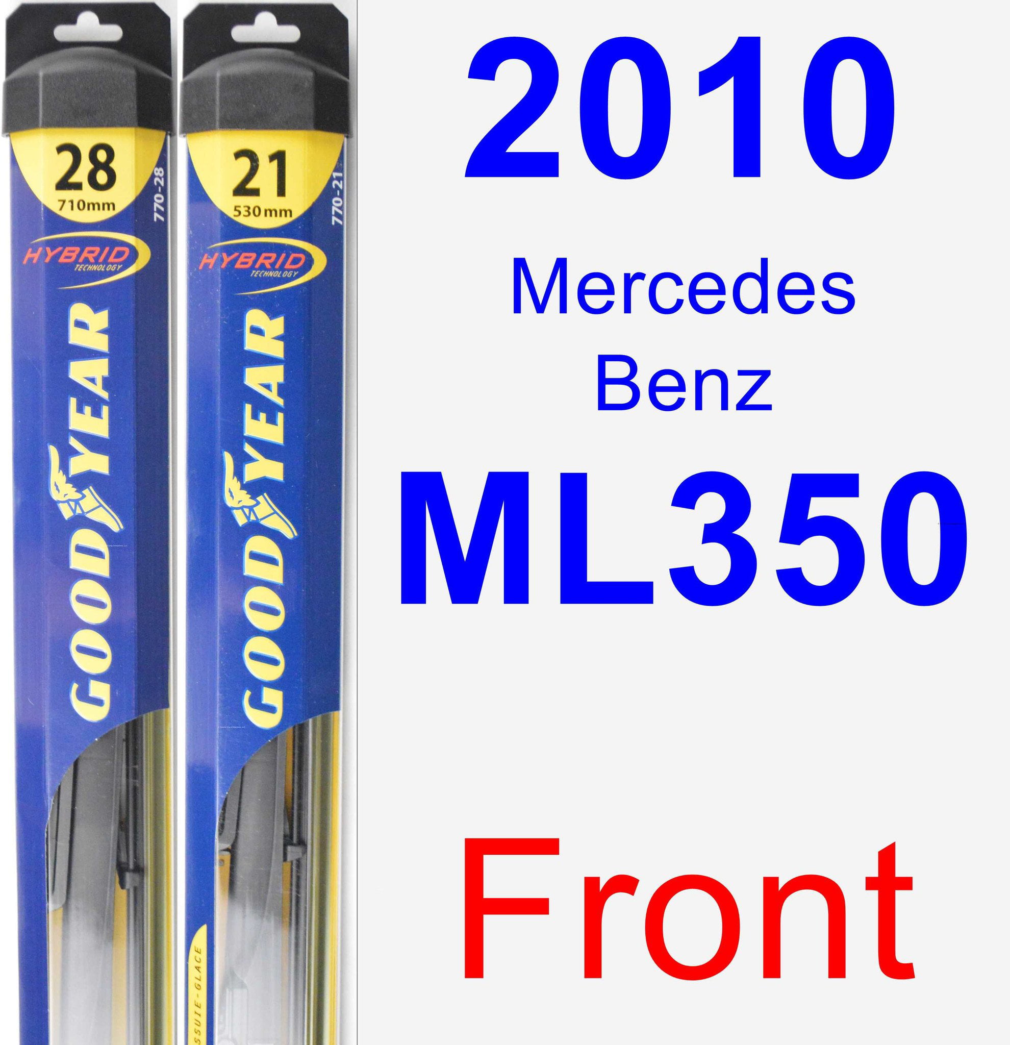 2010 Mercedes Benz Ml350 Passenger Wiper Blade Hybrid