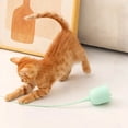 thumbnail image 5 of SHENGXINY Cat toys, Automatic Rotating Pet Tail, Intelligent - Indoor Cat Interactive Toy Green 15in, 5 of 6