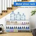 thumbnail image 2 of MISSLO 3 Tier Metal Long Shoe Rack Wide Shoe Shelf with Wire Grid for Closet Entryway Storage 24 Pairs Men Sneaker Organizer, Grey, 2 of 8