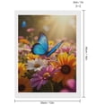 thumbnail image 2 of Diamond Art Kits for Adults, Blue Butterfly Garden Blooms Sunlight 5D Diamond Painting Kits for Adults Beginners, DIY Full Drill Diamond Painting, Gem Art and Crafts 12x16, 2 of 7