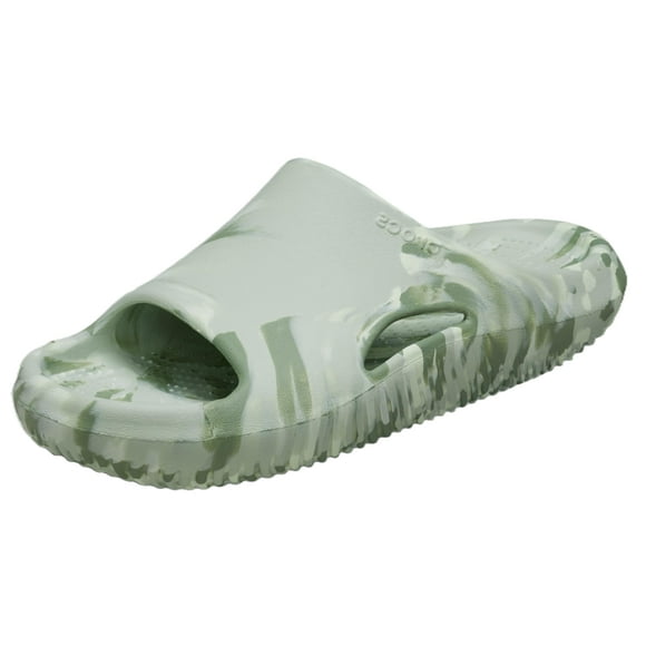 Crocs Unisex Mellow Recovery Slides Sandal Marbled Plaster 8 US Women