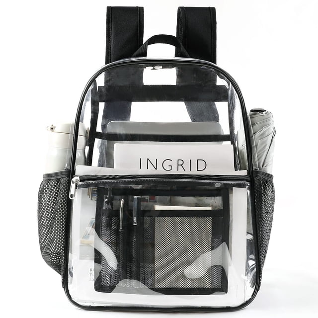 Mochila transparente USPECLARE, resistente al agua, para la escuela